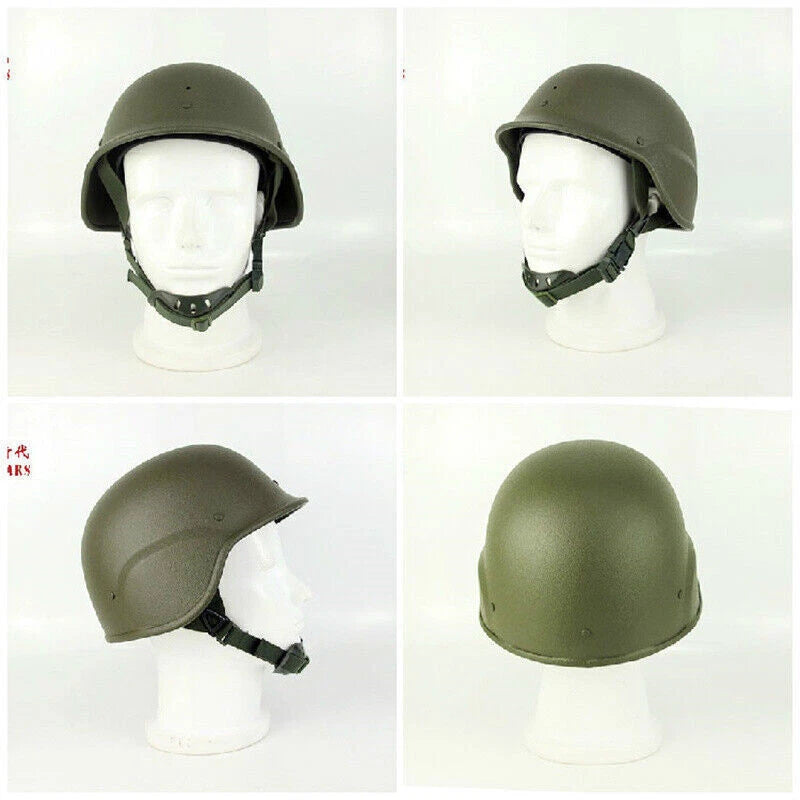 US! Replica Russian Army 6b26 Tactical Steel Helmet + Helmet Cover + Goggle Set 07FC0E-D4 - KOEEK