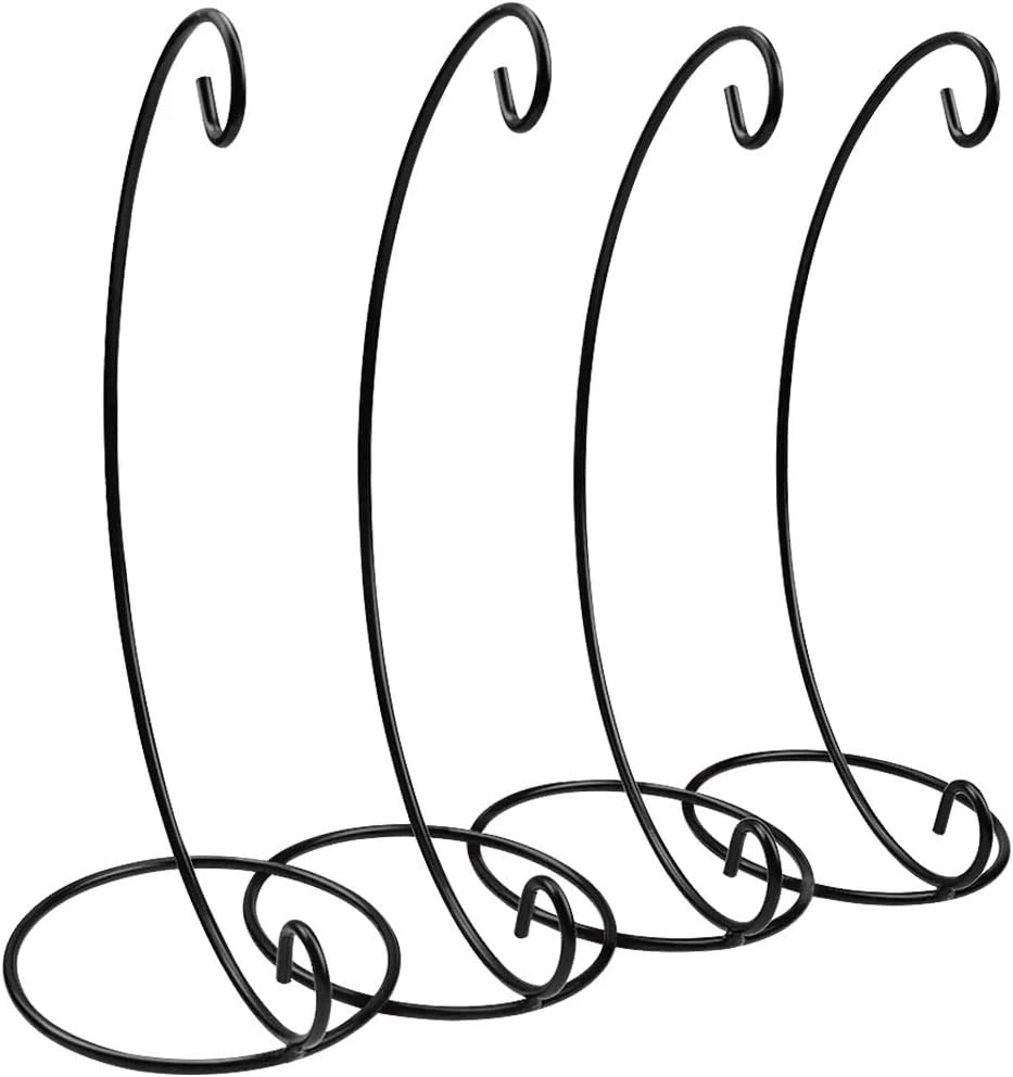 Christmas decoration display rack, 10-piece black wrought iron hanging bracket 07FC0E-D4 - KOEEK