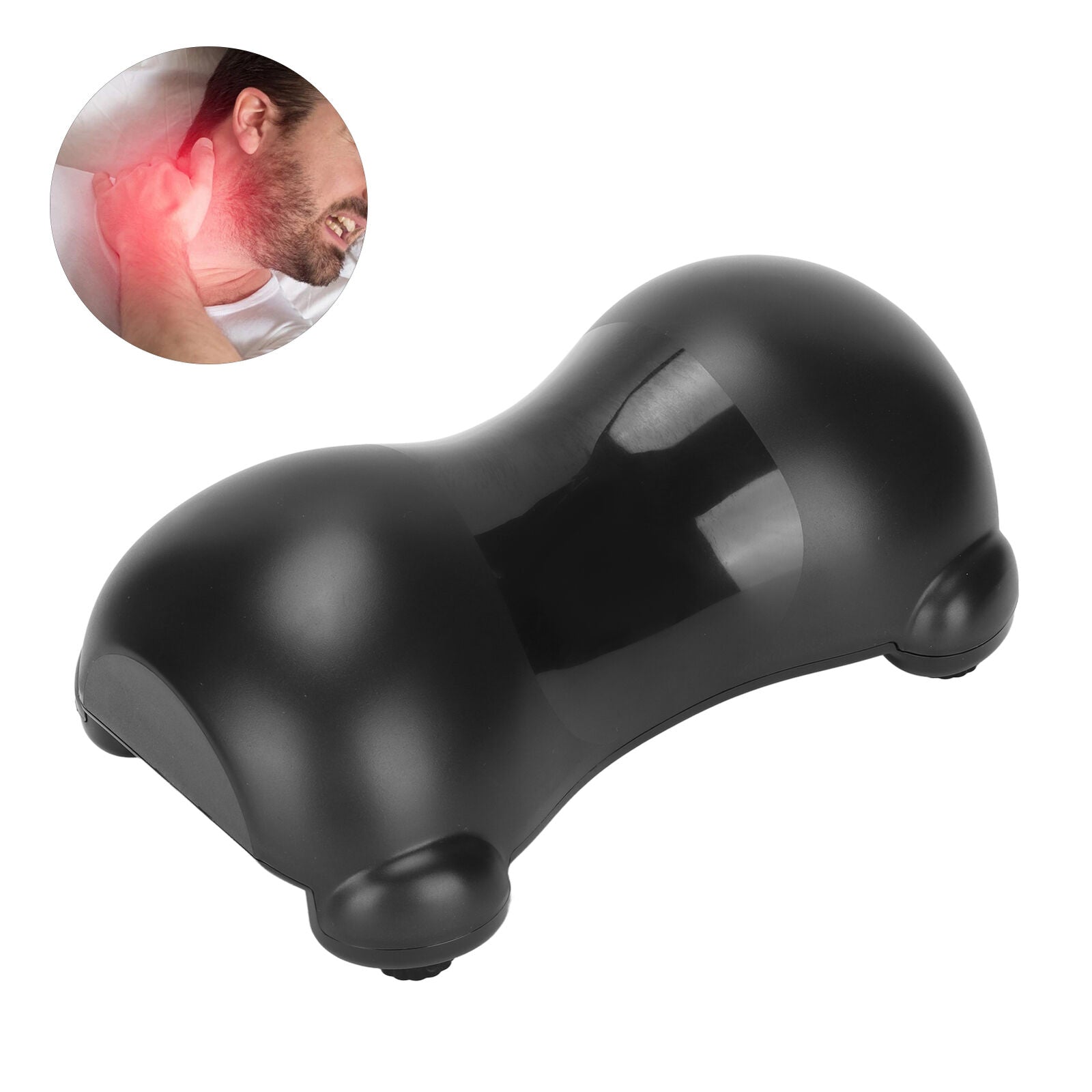 new Neck Stretcher Spine Massage Ergonomic Traction Neck Traction Device(Black ) HGF koeek - KOEEK