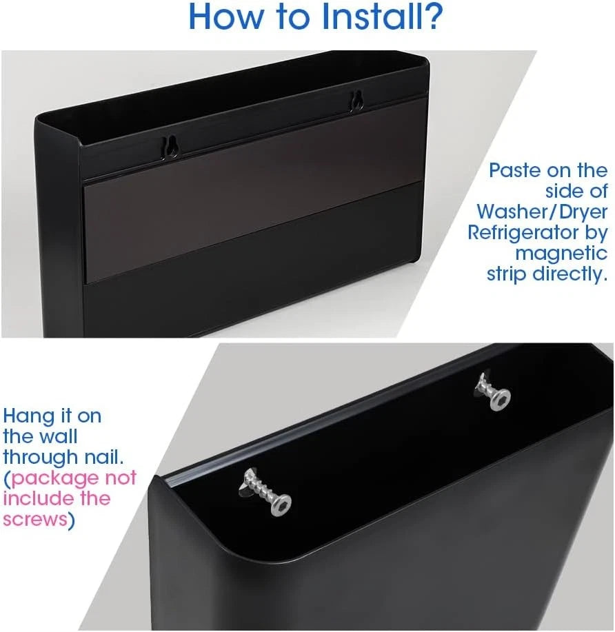 3 PCS Magnetic Laundry Storage, Magnetic Storage Box for Laundry Room, Kitchen 07FC0E-D4 - KOEEK
