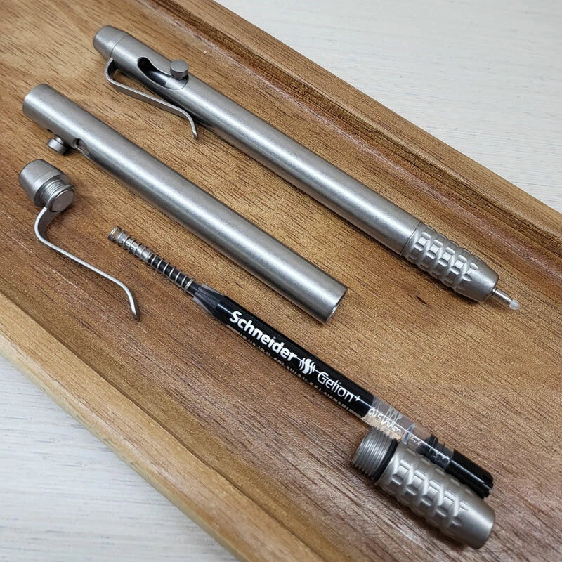 TC4 Titanium  Portable Practical Pen Lightweight Pocket Ball Pen Drawing Pen EDC 07FC0E-D4 - KOEEK