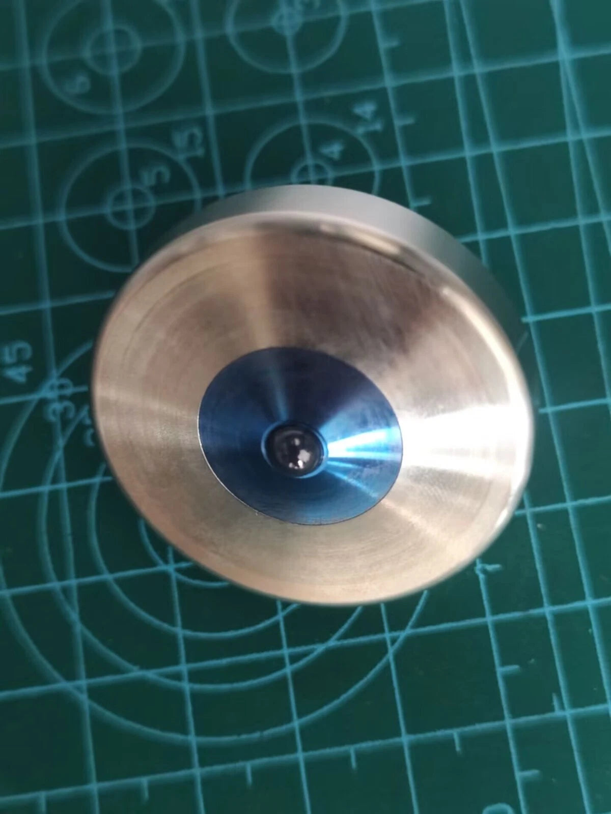 PEI Stainless Steel Spinning Top Ceramic Bead EDC Desktop Fidget Spinner EDC Toy 07FC0E-D4 - KOEEK