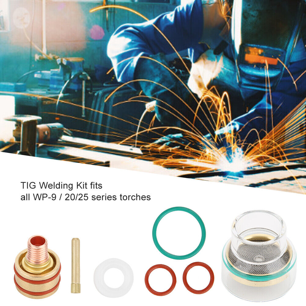 new TFM53NCN TIG Welding Kit TIG Torch Welding Torch Glass Cup Collet For WP9/WP20 koeek - KOEEK