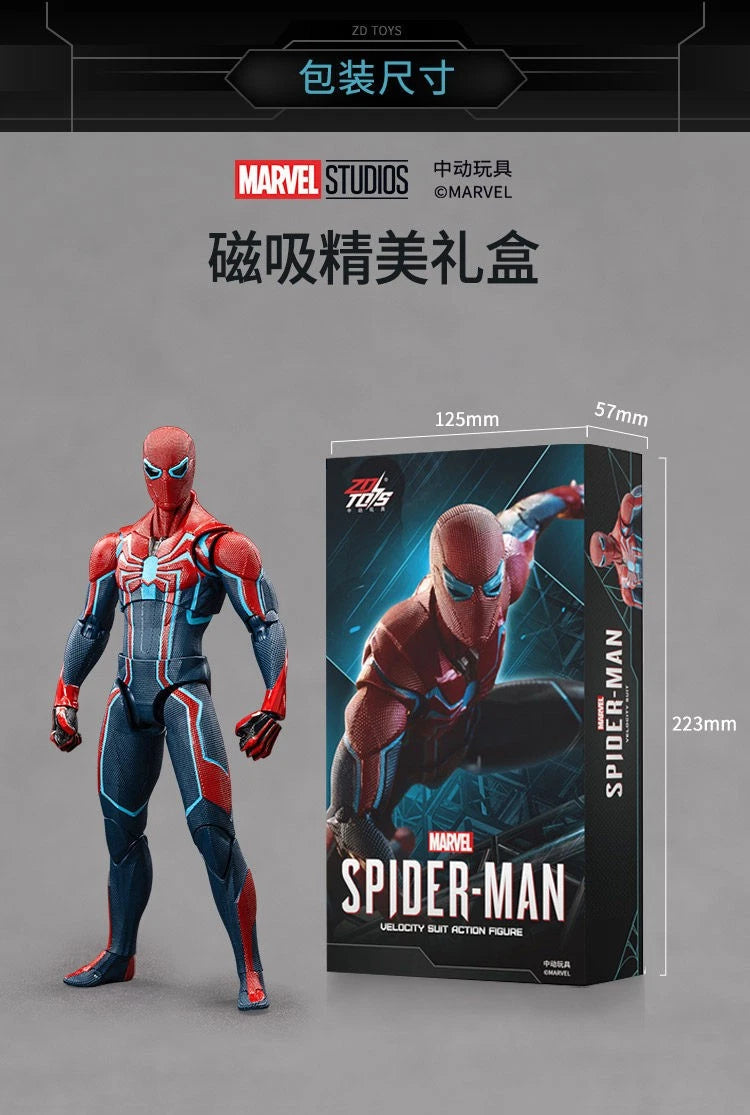 ZD Toys Marvel's Spider-Man Velocity Suit 7" Articulated Action Figure IN Stock 07FC0E-D4 - KOEEK