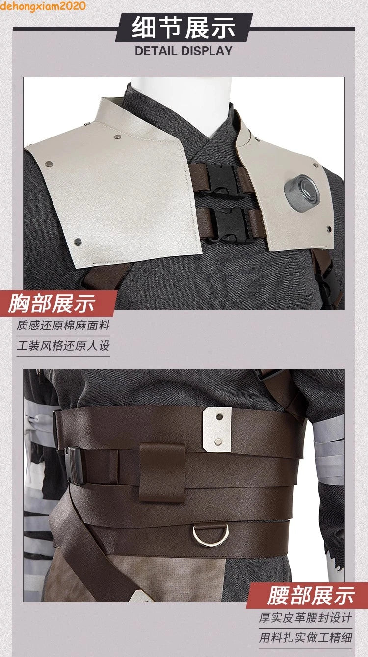 Star Wars Starkiller Men's Cosplay Costume Outfits Clothing Halloween Full Set 07FC0E-D4 - KOEEK