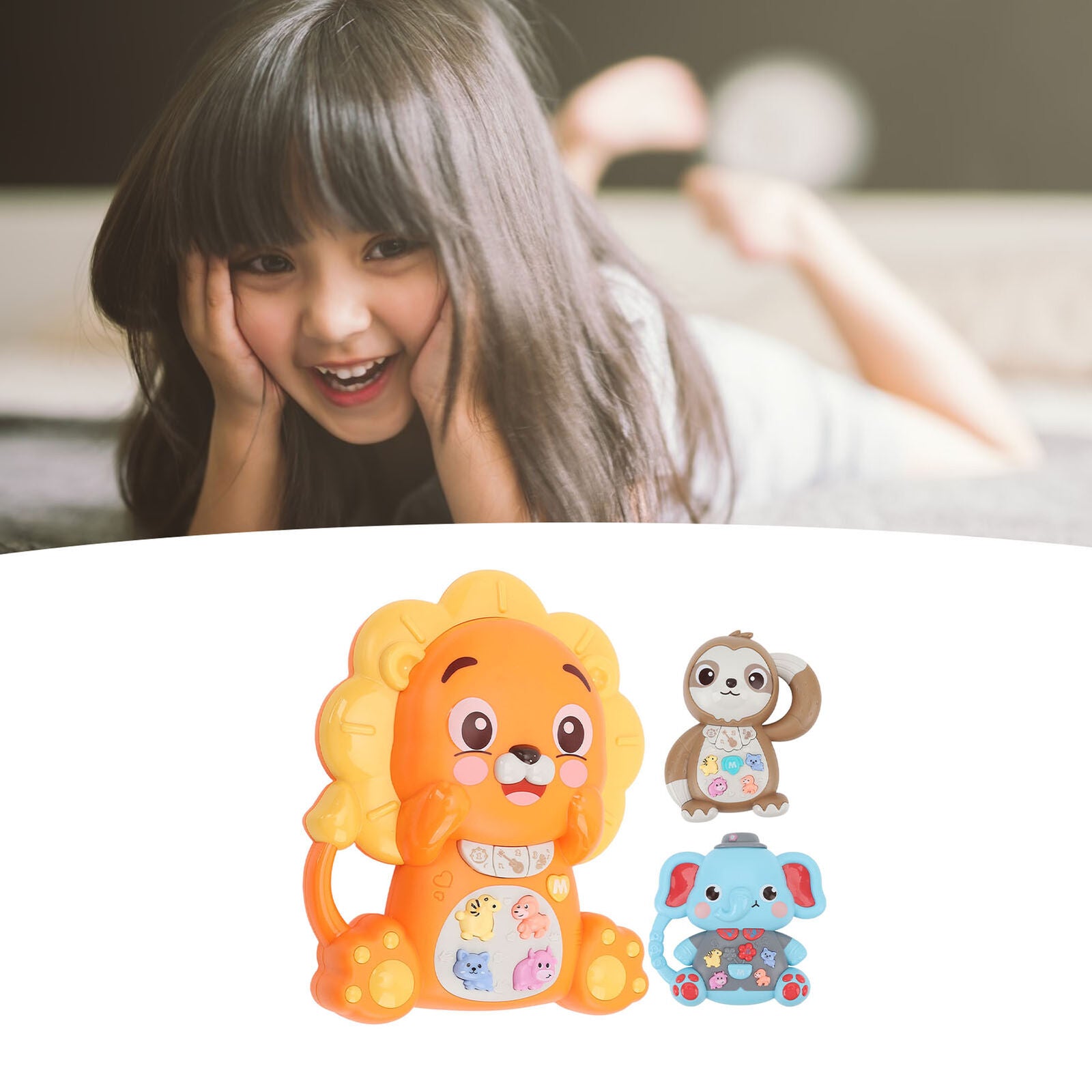 new Educational Animal Light Up Musical Toy for Children Parent Child Interaction koeek - KOEEK