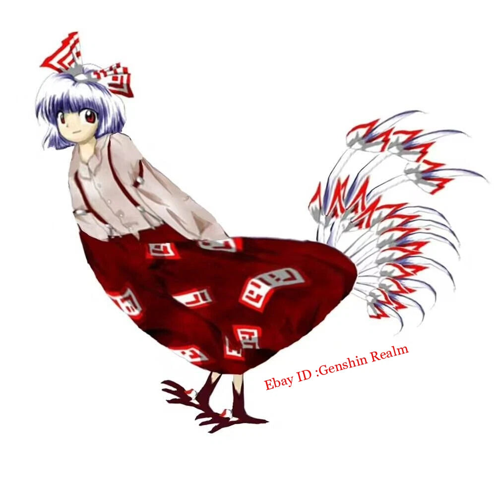 Anime Touhou Project Animal Series Fujiwara no Mokou Chicken Plush Doll Toy Gift 07FC0E-D4 - KOEEK