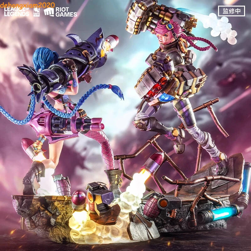 1/6 Official League of Legends Jinx Vi Scale Figure Statue Model Collectible Toy LEAGUE_OF_LEGENDS - KOEEK