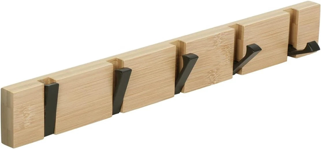 Wooden coat hook coat rack wall-mounted, space-saving coat rack 07FC0E-D4 - KOEEK