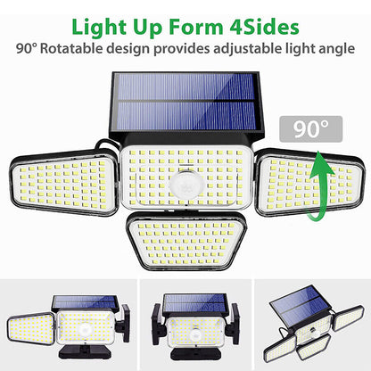 new 270 LED Luz Lamparas Luces Solares Exterior Para Patio Con Sensor De Movimiento