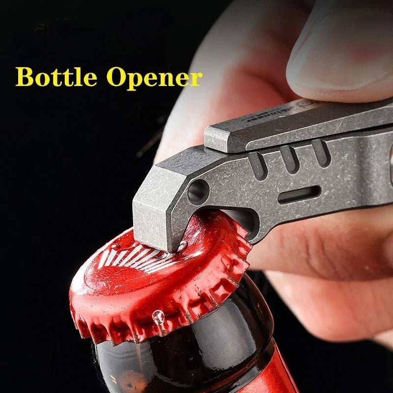 EDC Titanium Alloy Portable Multi Tools Nail Clippers Opener Hang Buckle File 07FC0E-D4 - KOEEK