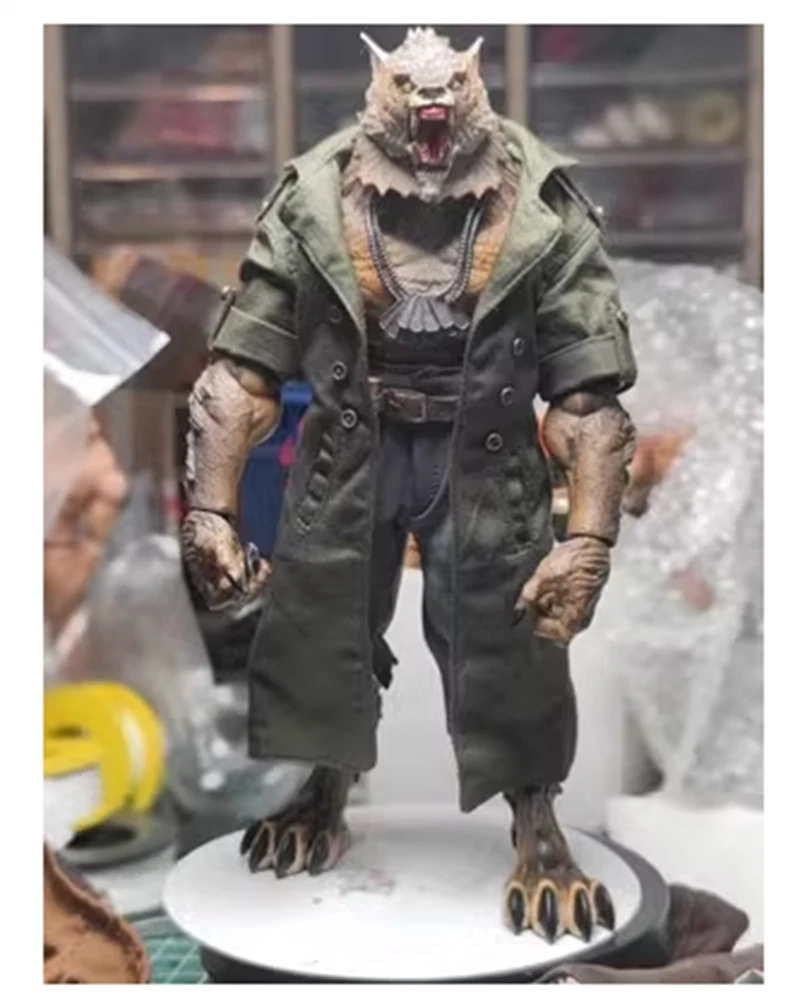 1/12 Custom Wired Army Green Trench Coat+Pants For Maestro Union Werewolf Figure 07FC0E-D4 - KOEEK