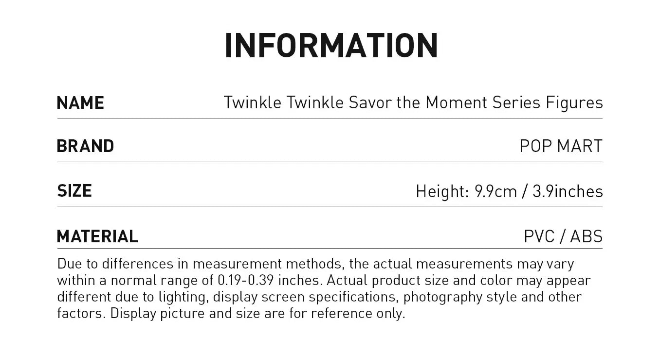 Authentic Twinkle Twinkle Savor The Moment Series Blind Box Figures Toy 07FC0E-D4 - KOEEK
