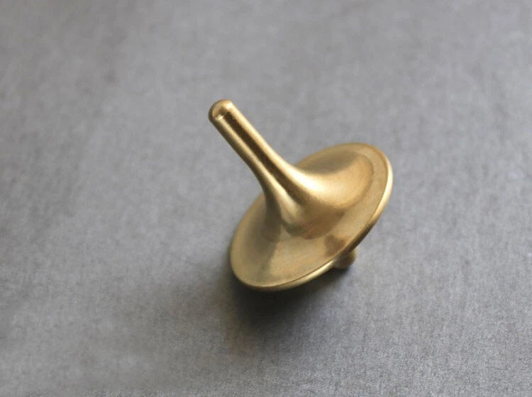 EDC Finger Spinning Top Brass Ceramic Bead Decompression Metal Spinner Toys 07FC0E-D4 - KOEEK