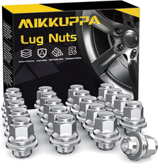 new MIKKUPPA 20pcs M12x1.25 Lug Nuts - M12X1.25-1.5&quot; (38mm) Long, Silver MIKKUPPA - KOEEK