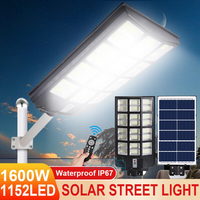 nye 1600W Solar Street Lights Commercial 7500K for Basketball Court Road Playground