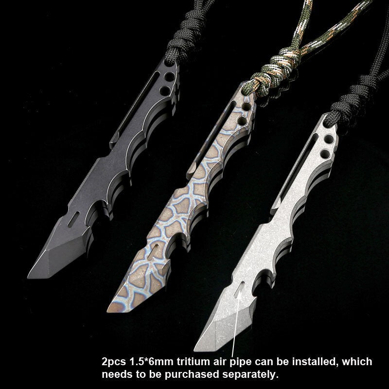 EDC Titanium Alloy Pocket Outdoor Multi Tools Pry Bar Crowbar Opener Cutter Tool 07FC0E-D4 - KOEEK