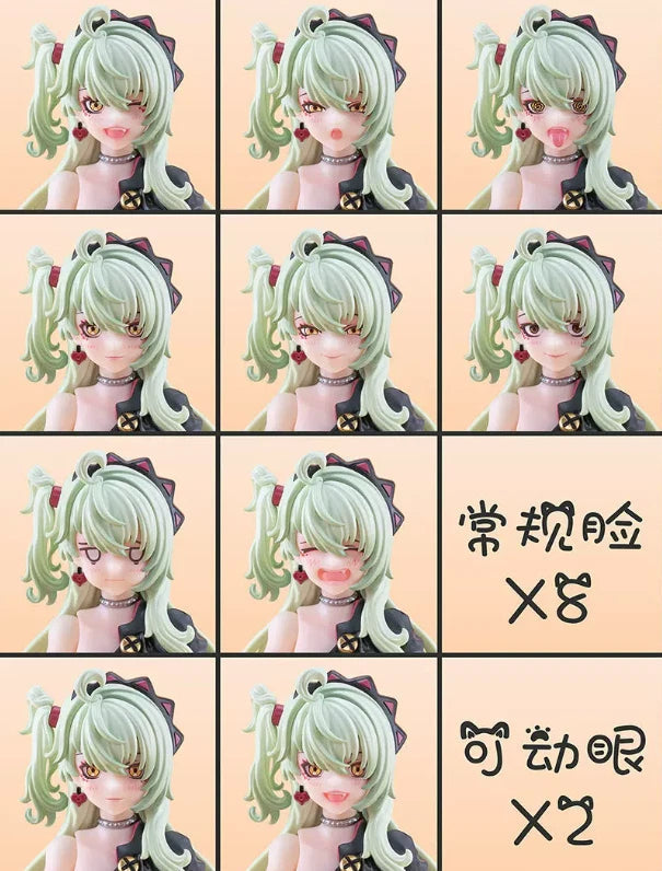 in Stock EXSSRION Moen Angel  Hoshikawa Neko Green 1/12 Scale Action Figure 07FC0E-D4 - KOEEK