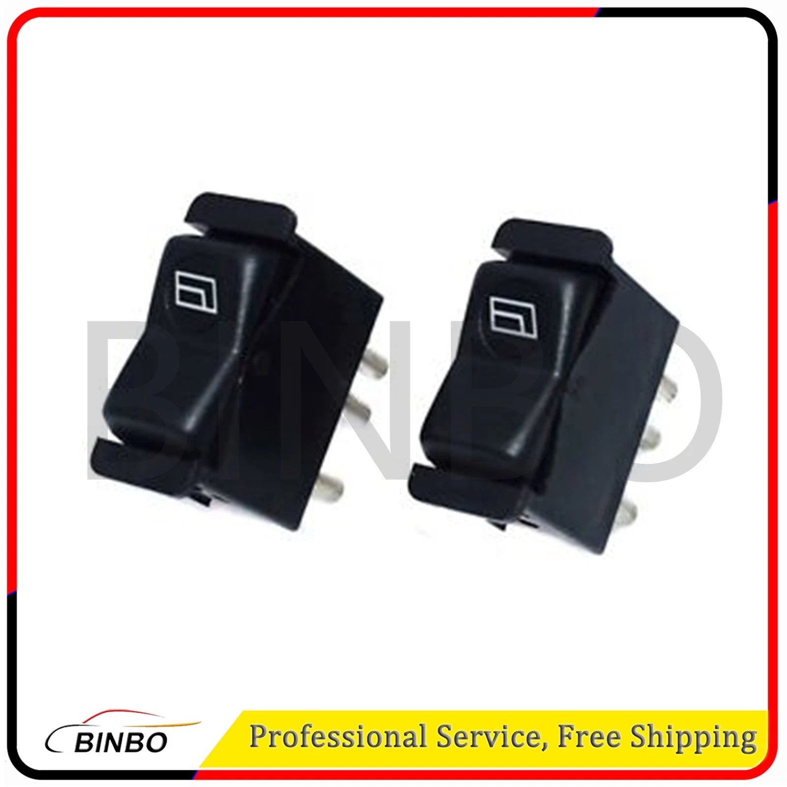 Set of 2PCS Front L+R Window Switch For Mercedes Benz R107 380SL 560SL 07FC0E-D4 - KOEEK