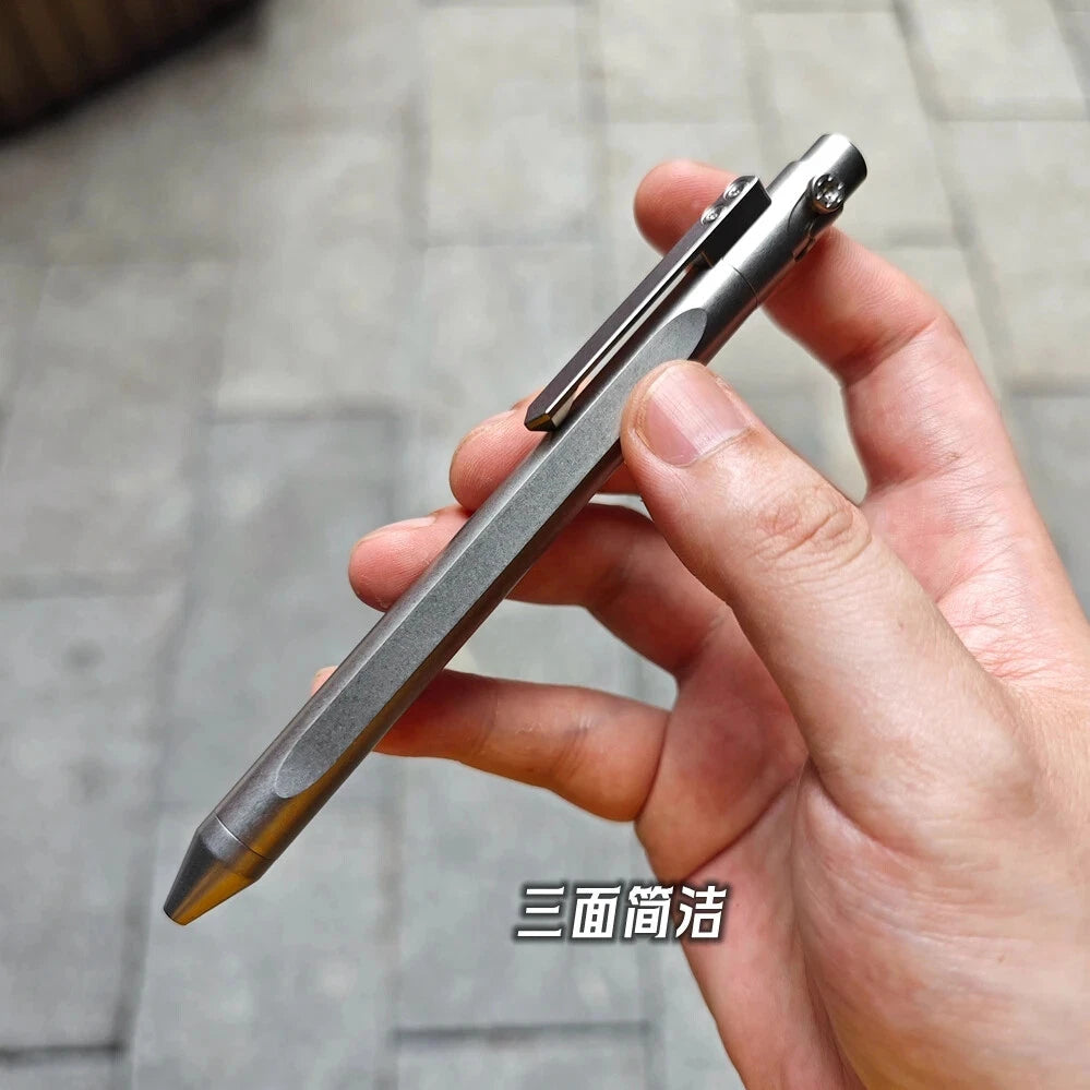 Titanium Alloy Pen With Collection Writing Multi-functional Portable Outdoor EDC 07FC0E-D4 - KOEEK
