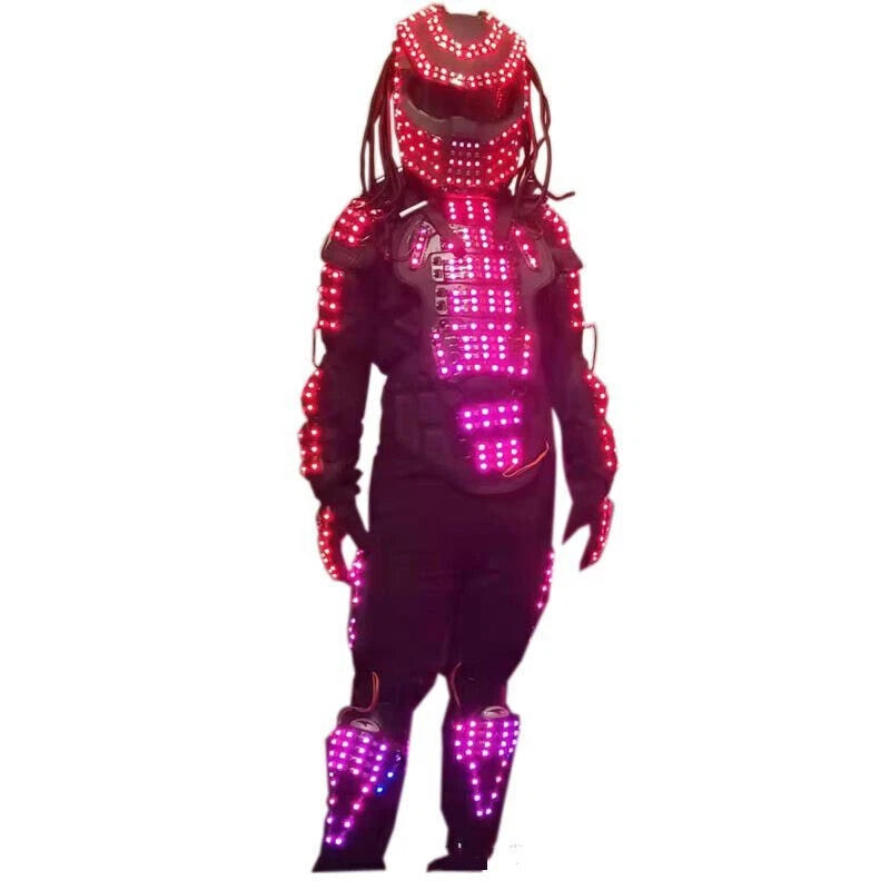 The Predator LED Robots Party Cosplay Costume Show Glowing Night Lights Clothing 07FC0E-D4 - KOEEK