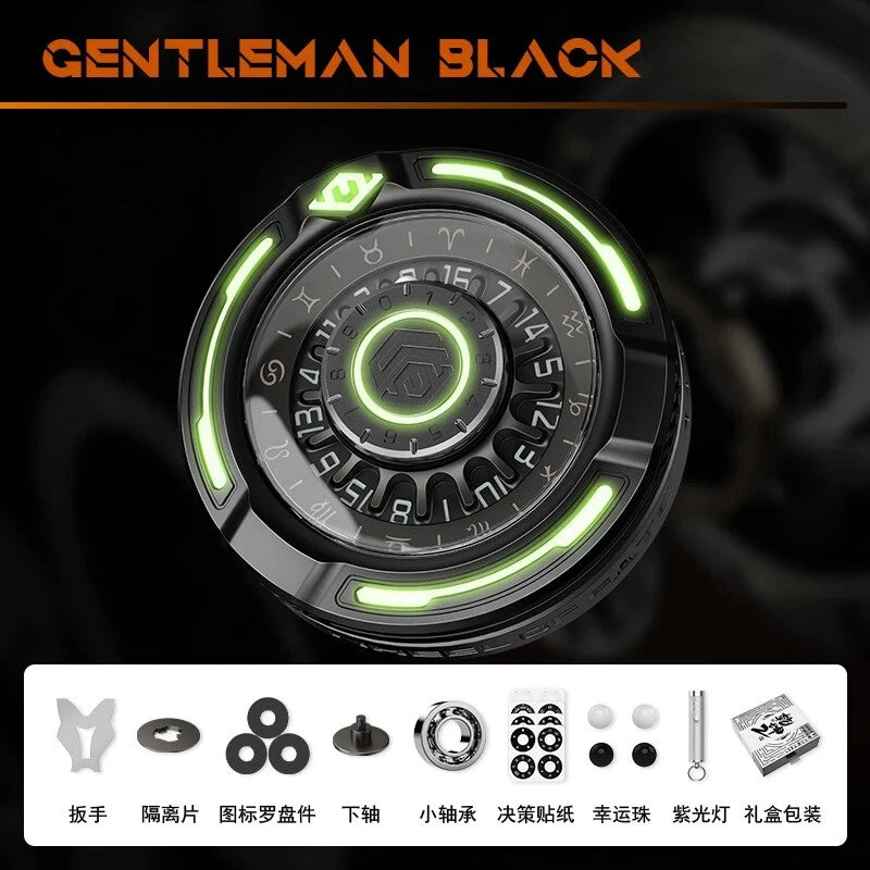 EDC Metal Luminous Fidget Spinner Decompression toys Portable Finger Gyro Gift 07FC0E-D4 - KOEEK