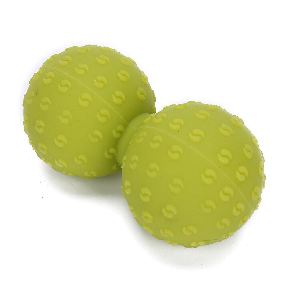 new Double Massage Ball Back Shoulder Release Deep Tissue Massage Ball(Green ) HGF koeek - KOEEK