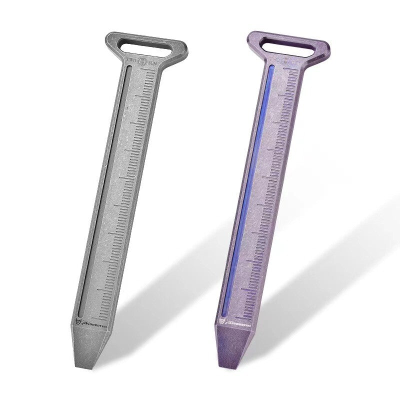 Outdoor Titanium Alloy Scale 90MM Metric Ruler Construction Site EDC Multi Tools 07FC0E-D4 - KOEEK