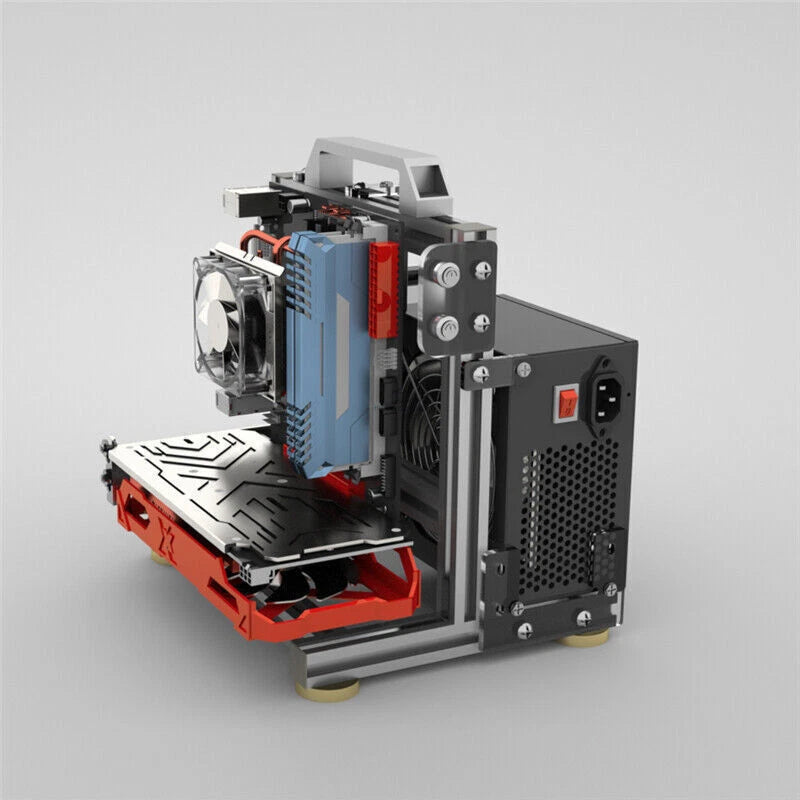 Open Frame ITX PC Case Steel Aluminum Computer Mini Cooling Case SFX Stock! 07FC0E-D4 - KOEEK