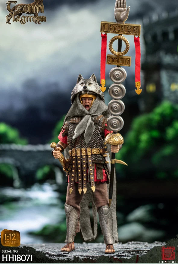 HHMODEL HH18071 Imperial Legion Roman Standard Bearer 1/12 Action Figure INSTOCK 07FC0E-D4 - KOEEK