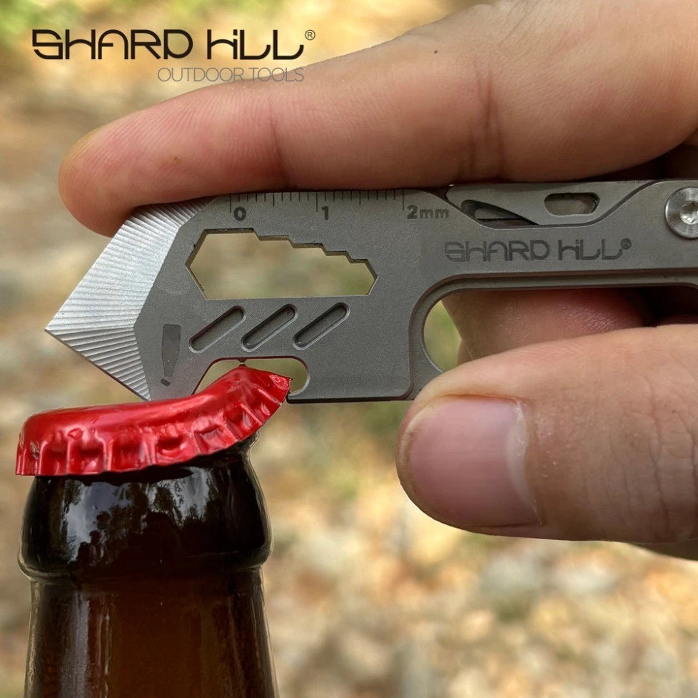 Ation Titanium alloy EDC Multi Tool with Carabiner for Outdoor Rescue 07FC0E-D4 - KOEEK