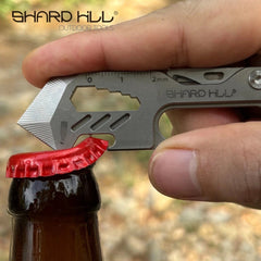 Ation Titanium alloy EDC Multi Tool with Carabiner for Outdoor Rescue 07FC0E-D4 - KOEEK