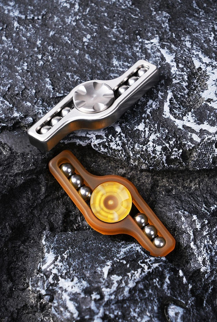 Pocket Haptic Toy Fidget Finger Spinner Stainless Steel PEI CNC Fine Carving EDC 07FC0E-D4 - KOEEK