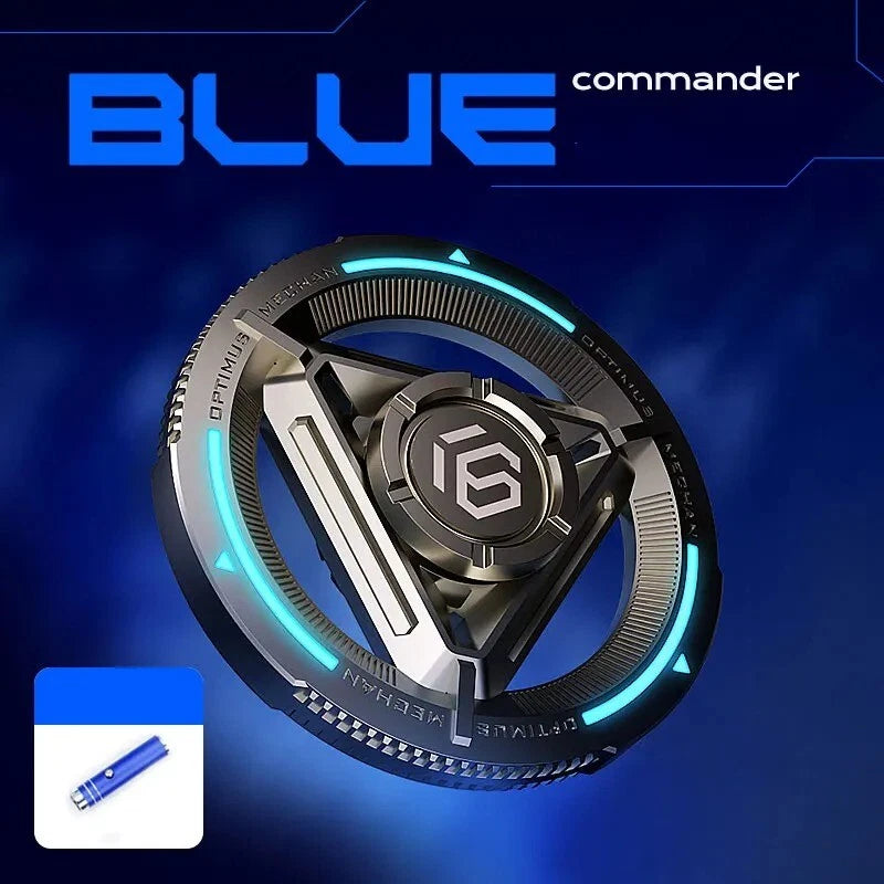 EDC Metal Adult Fidget Toy Commander Luminous Alloy Fidget Spinner ADHD Tool 07FC0E-D4 - KOEEK