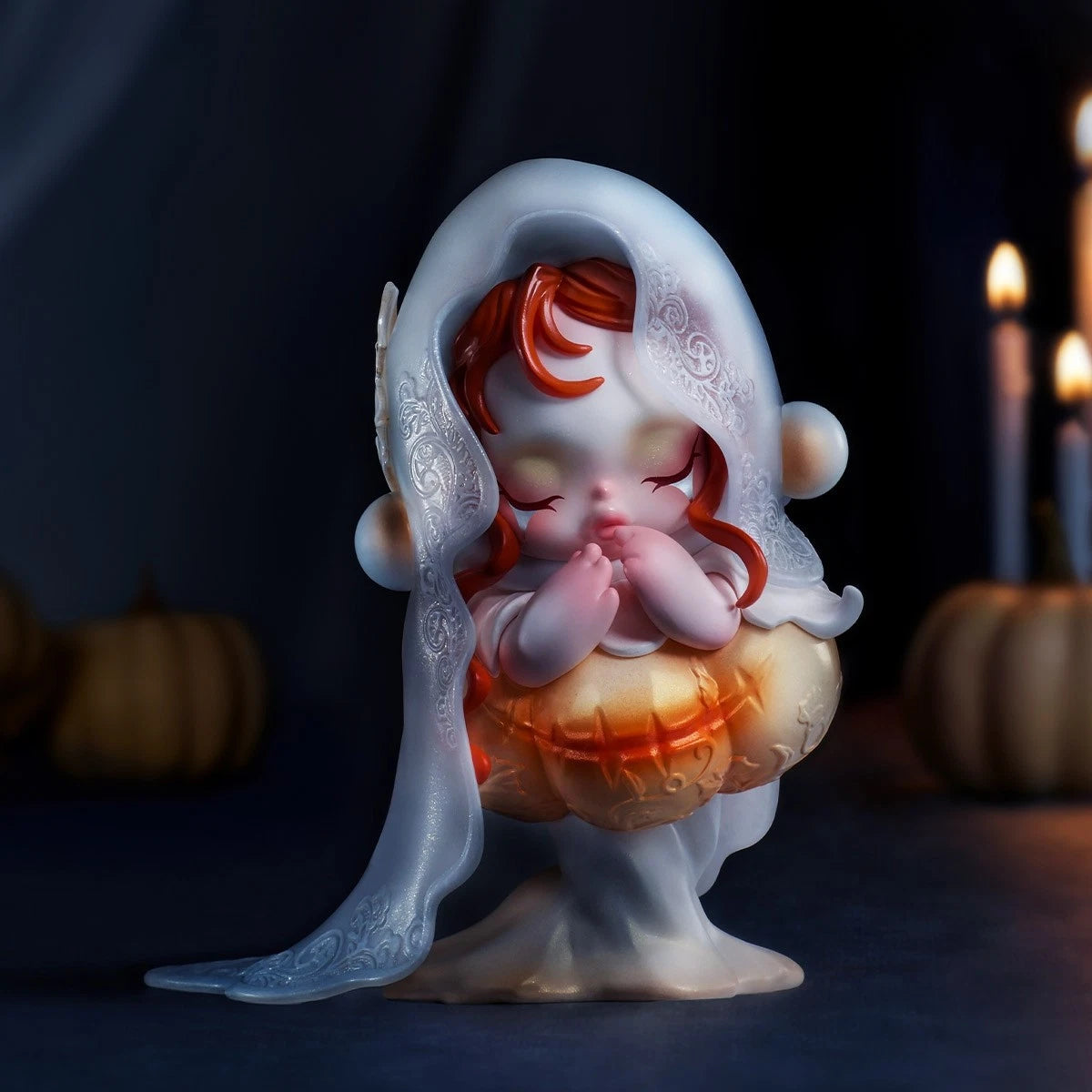 Pumpkin Skullpanda Covenant Of The White Moon Halloween Confirmed Figure Toy 07FC0E-D4 - KOEEK