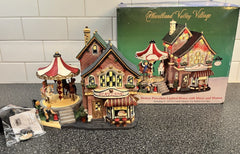 Heartland Valley Village Lighted House with Music and Motion Playland Carousel HEARTLAND - KOEEK