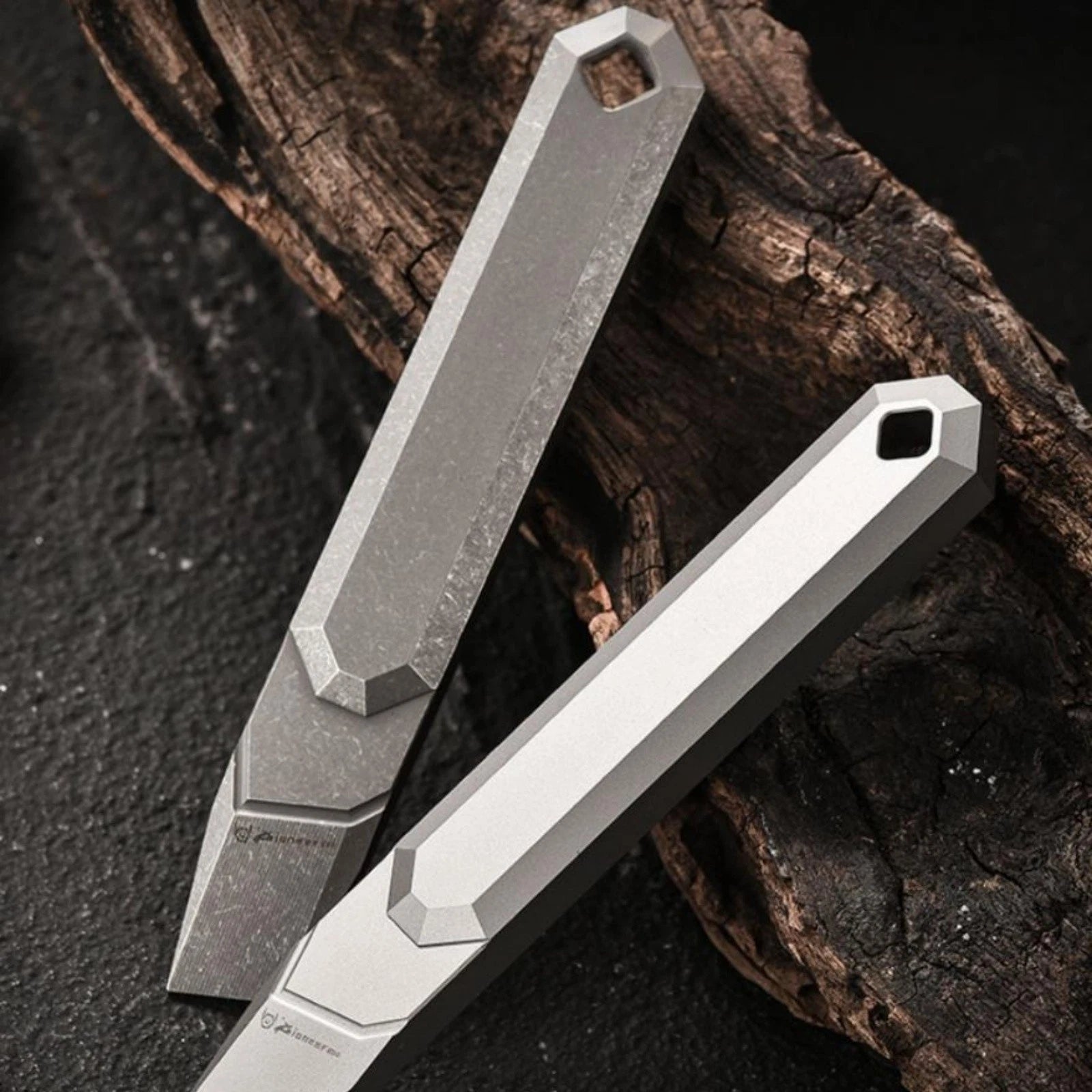 Titanium Alloy EDC Pry Bar Multi Tool Keychain Bottle Opener Lightweight 07FC0E-D4 - KOEEK