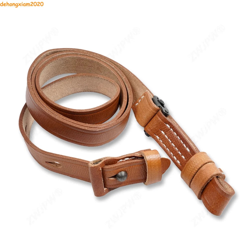 WWII WW2 German 98k Mauser Leather Rifle Sling Handmade - Reproduction 07FC0E-D4 - KOEEK