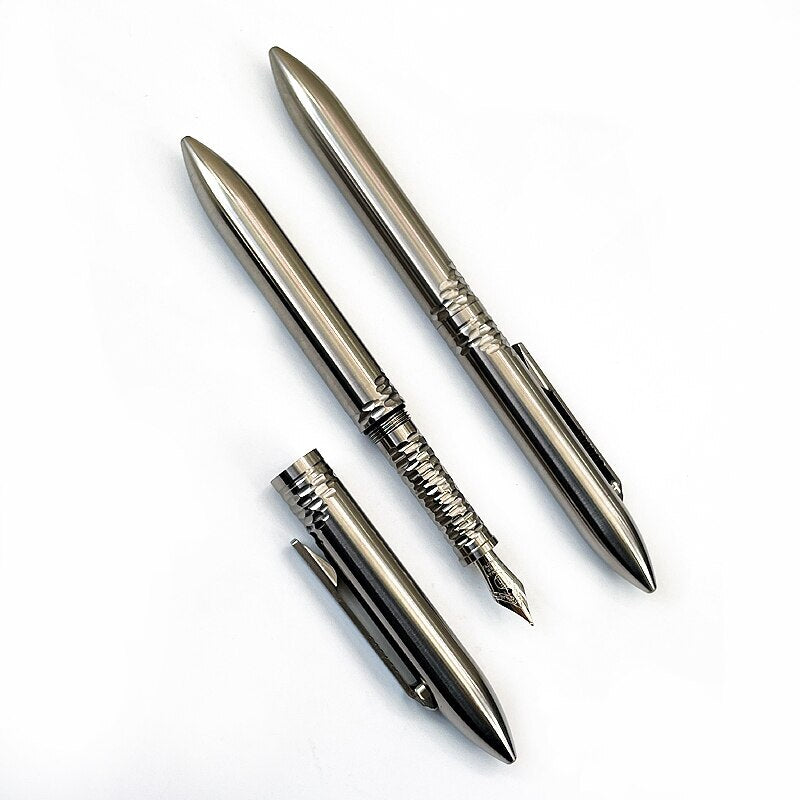 Titanium Fountain Pen EDC Business Office Student Signature Stationery Pen Gift 07FC0E-D4 - KOEEK