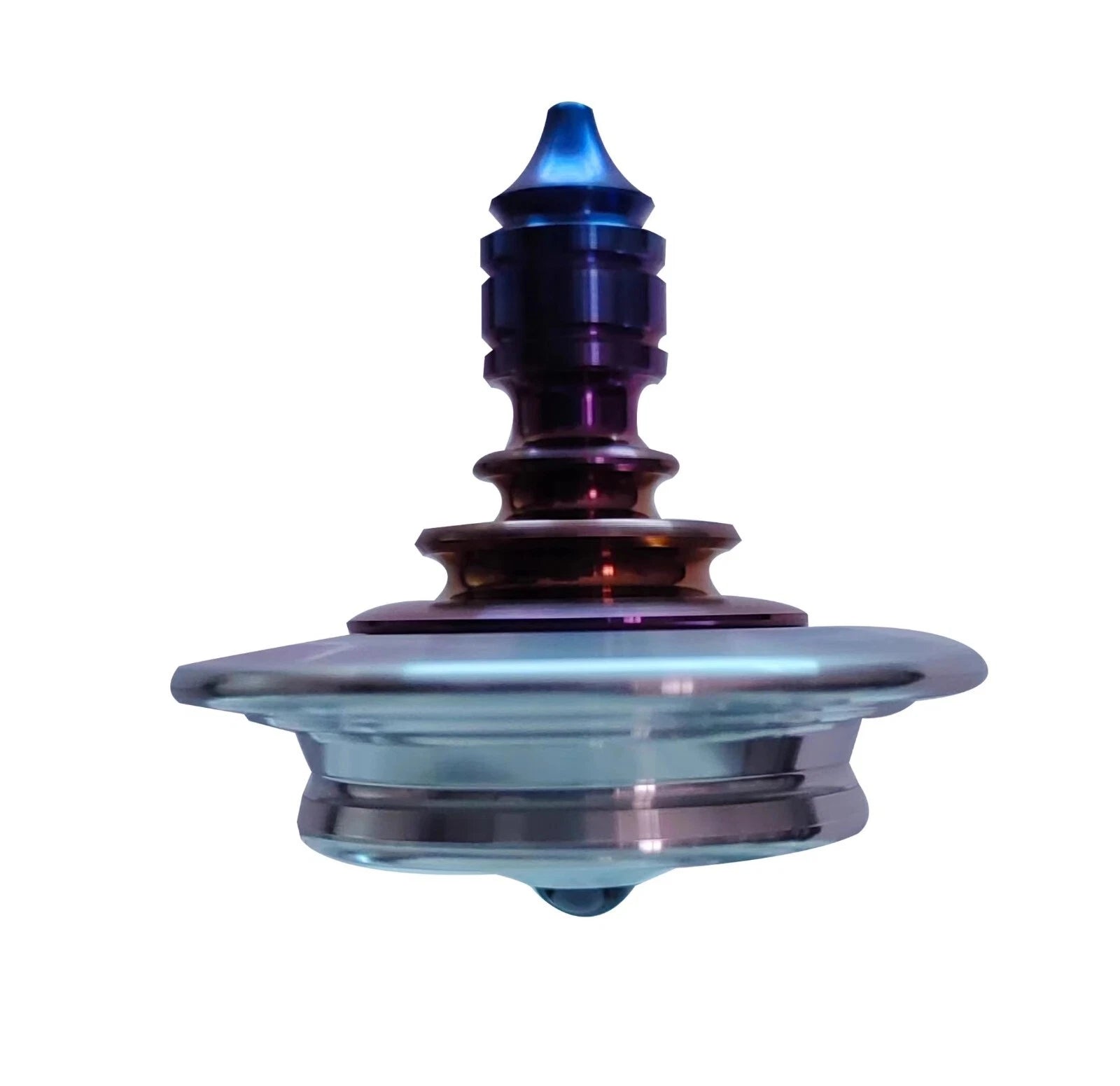 Titanium Spinning Top Finger Spinner Ceramic Bead Fidget Stainless Steel EDC Toy 07FC0E-D4 - KOEEK