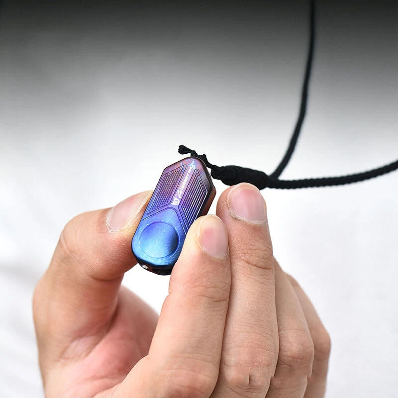 titanium alloy dual hole whistle high-frequency portable camping equipment 07FC0E-D4 - KOEEK