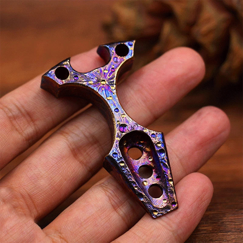 Titanium Alloy Pocket Pry Bar Crowbar Pendant Bottle Opener Keychain Multi EDC 07FC0E-D4 - KOEEK