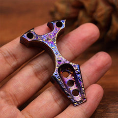 Titanium Alloy Pocket Pry Bar Crowbar Pendant Bottle Opener Keychain Multi EDC 07FC0E-D4 - KOEEK