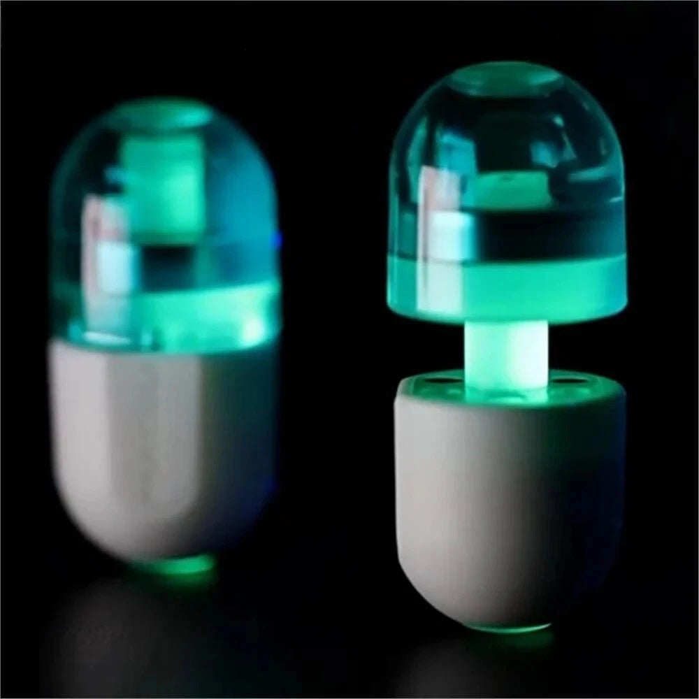 GAO STUDIO EDC Toy Luminous Blue Capsule Toys Hand Spinner Fidget EDC Toys Gifts 07FC0E-D4 - KOEEK