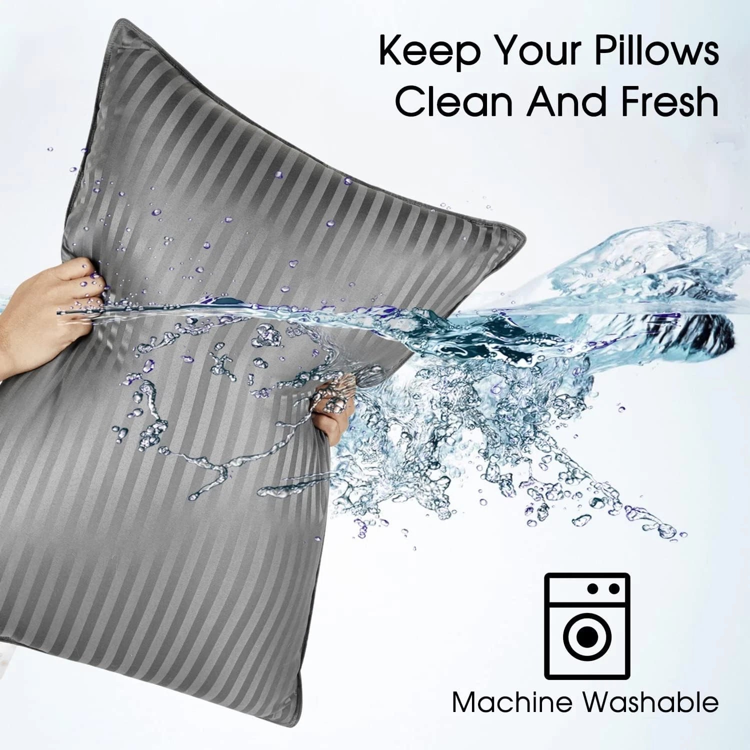 Basic oversized pillow, suitable for sleeping - soft down alternative pillow 07FC0E-D4 - KOEEK
