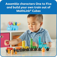 new hand2mind Numberblocks Express Train MathLink Cubes Activity Set, Preschool... HAND2MIND - KOEEK