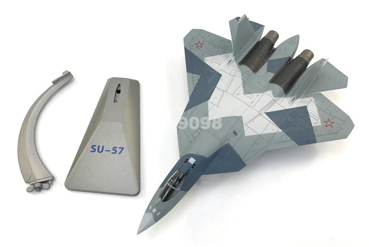 1/72 Scale Russian Sukhoi Su-57 Stealth Fighter Aircraft Diecast Metal Model 07FC0E-D4 - KOEEK