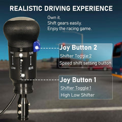 new XSLOER USB Truck Simulator Shifter - Gearshifter Knob for ATS ETS2 PC Racing... 07FC0E-D4 - KOEEK