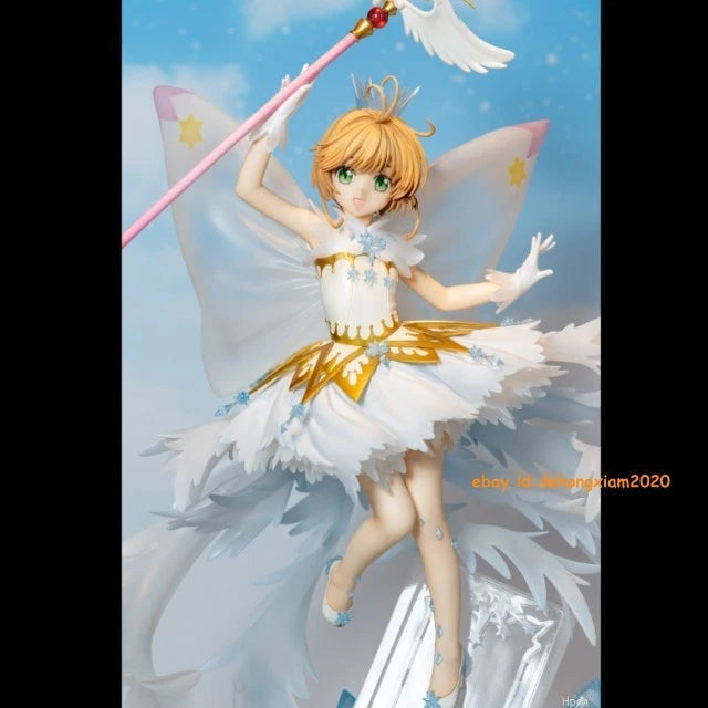 Official 1/7 Card Captor Sakura Kinomoto Sakura Transparent Card PVC Figure Gift 07FC0E-D4 - KOEEK