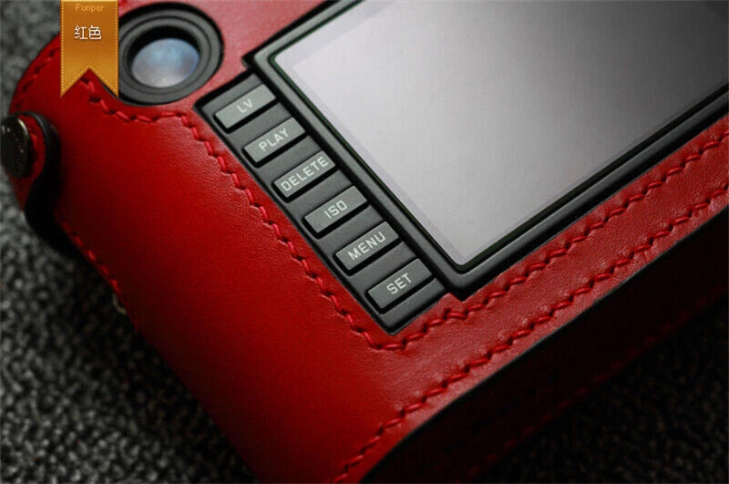 Leather Protective Cover Half Case Handmade for Leica M240 M246 07FC0E-D4 - KOEEK